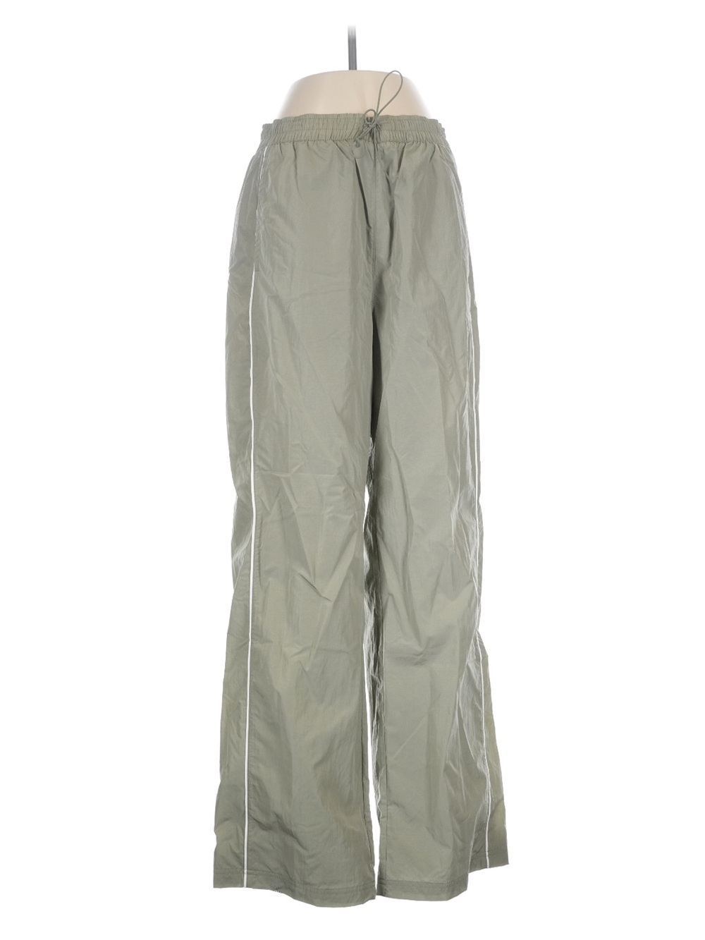 Nike Olive Green Track Pants with White Side Piping